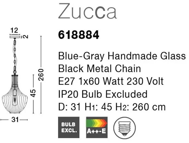 Lustra, Pendul design modern decorativ Zucca NVL-618884