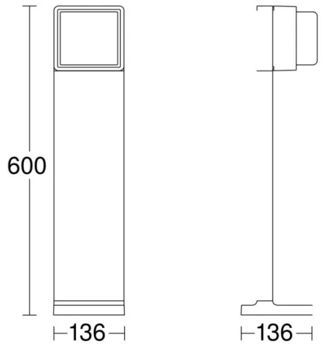 Lampă LED de exterior dimabilă GL 85 C 600 LED/9W/230V IP44 Steinel 078652
