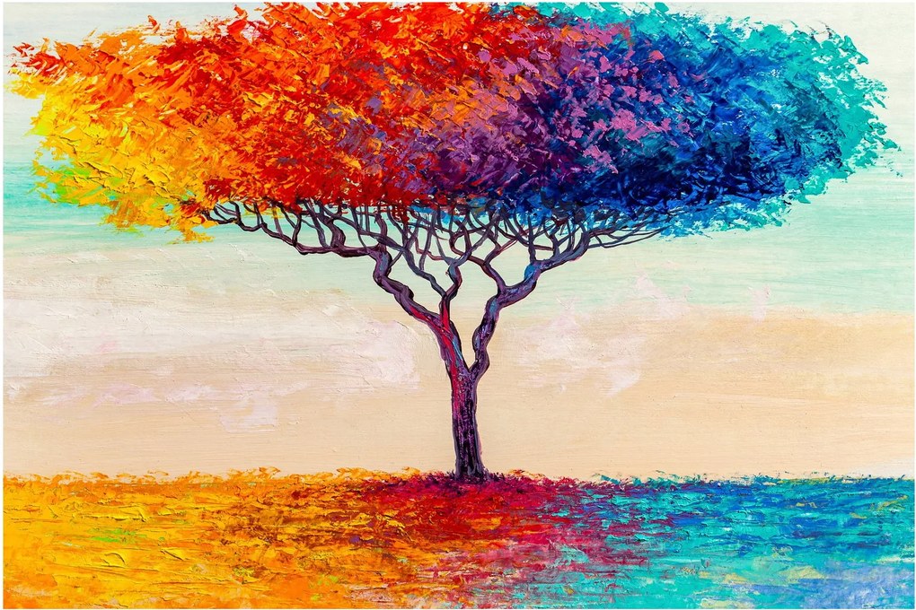 Tablou cu pom pictat (90x60 cm)