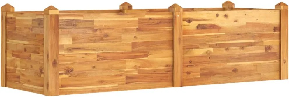 vidaXL Pat înălțat de grădină 160x60x44 cm, lemn masiv de acacia