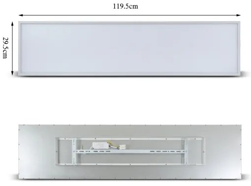 Plafonieră LED dimabilă Brilagi SLIMFRAME LED/58W/230V 120x30 cm alb + telecomandă
