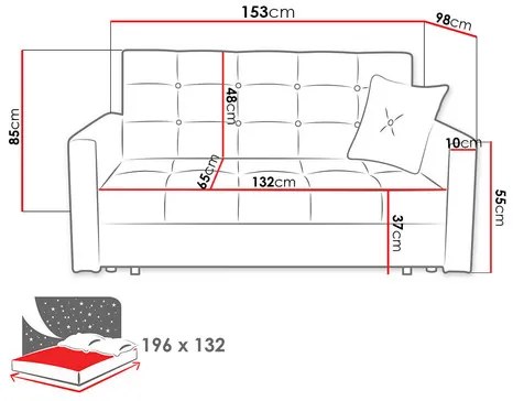 Canapea Carivia Lux III (tatum 278). 1053604