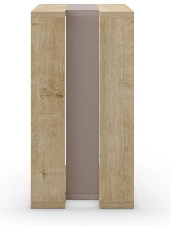 Măsuță auxiliară cu aspect de lemn de stejar 40x30 cm Macha – Marckeric