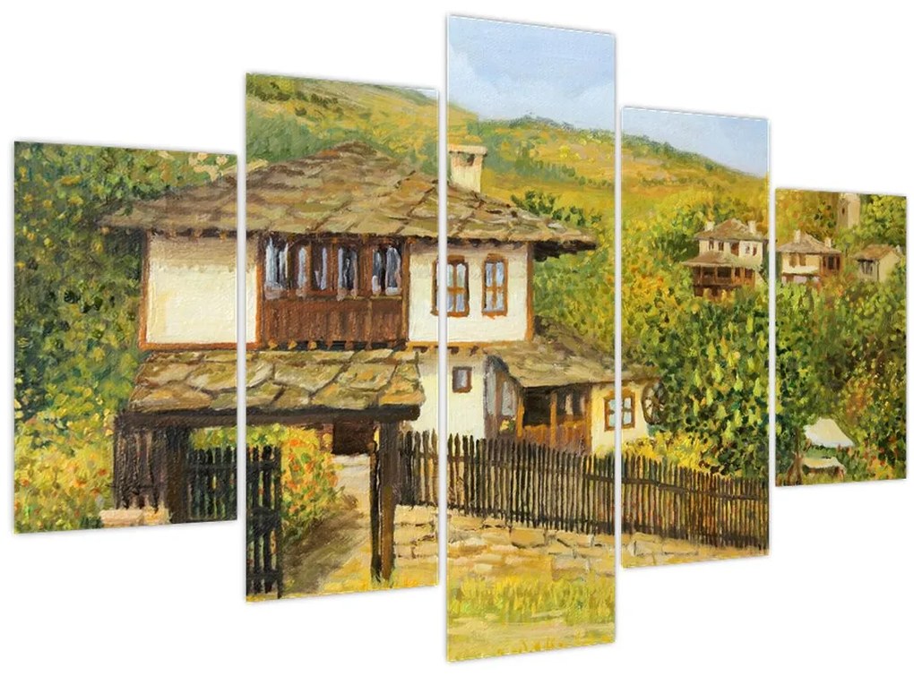 Tablou - Cabane în timpul verii (150x105 cm)