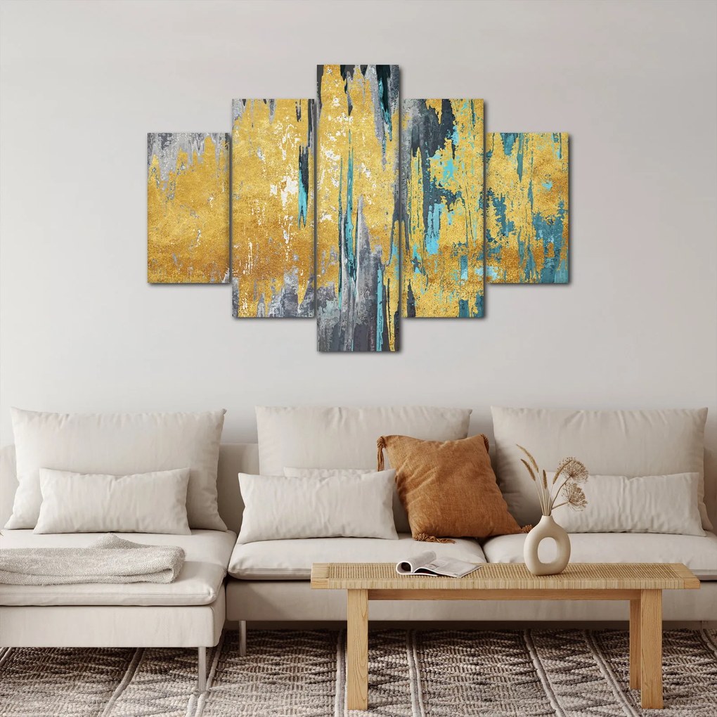 Tablou - Design auriu (150x105 cm)
