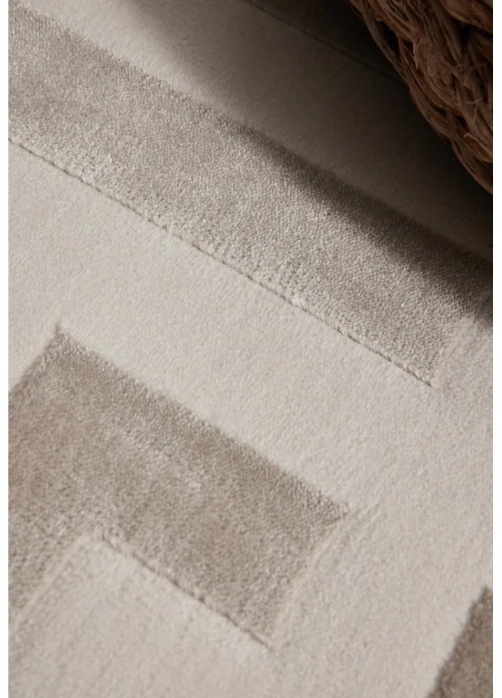 Covor tip traversă gri/crem 80x240 cm Perles Onyx – Elle Decoration