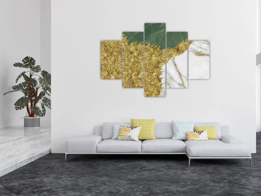 Tablou - Marmură verde N⁰2 (150x105 cm)