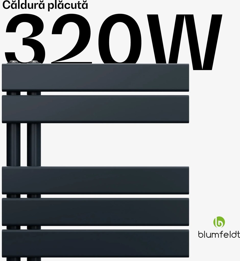 Blumfeldt Radiator Fairmont, 45 x 80 cm, de perete, design modern, cu încălzire pe apă