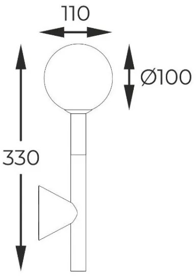 Aplică Zuma Line W0574-01B-SDFZ ARCTURUS 1xG9/4W/230V negru