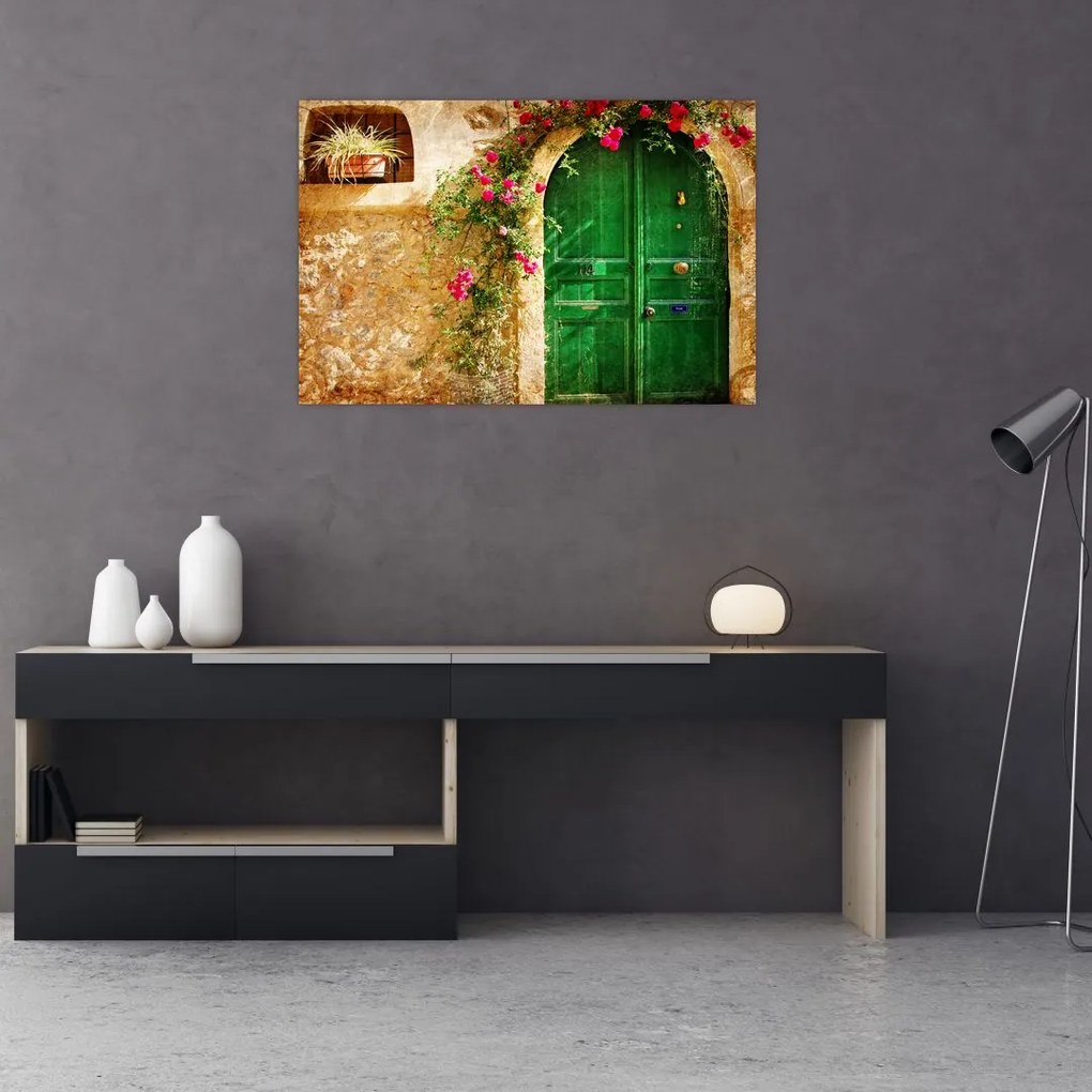 Tablou - Ușă veche (90x60 cm)