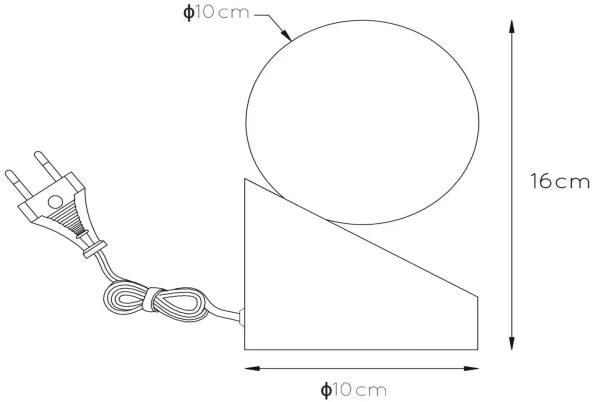 Lucide 45561/01/72 - Lampă de masă LEN 1xG9/40W/230V