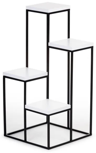 Suport flori KASKADA 70x34 negru/alb