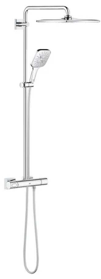 Set de dus 310 cu termostat, 3 jeturi, crom
