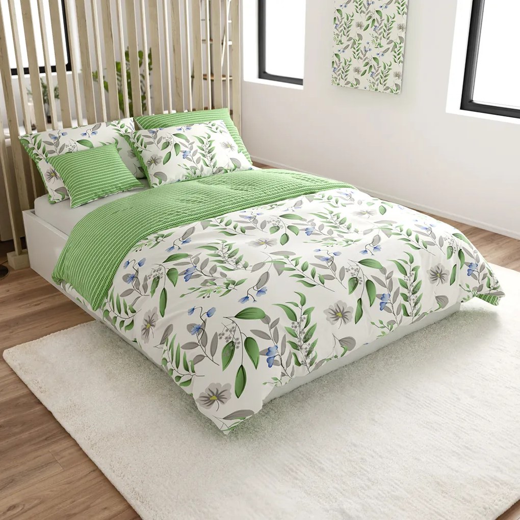 Lenjerie de bumbac KARDA alb Dimensiune lenjerie de pat: 70 x 90 cm | 140 x 200 cm