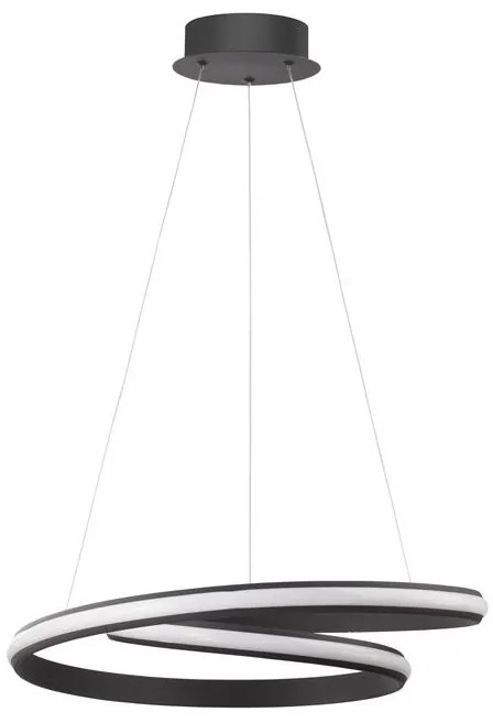 Lustra suspendata LED design modern Malvi, negru NVL-9357042