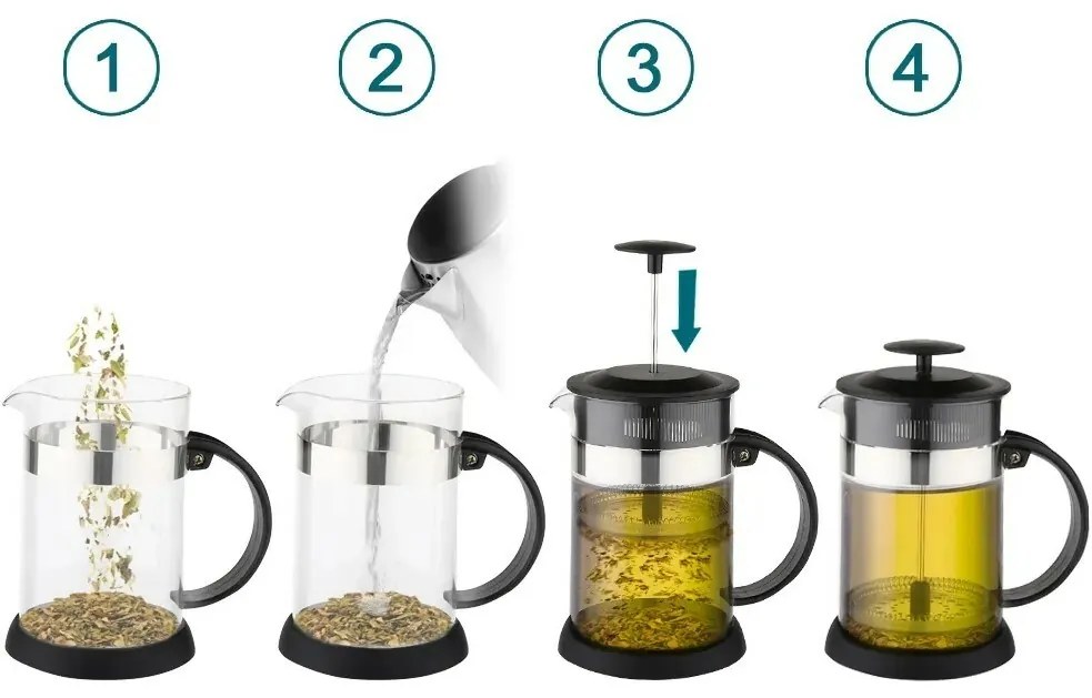 Presă franceză Altom pentru cafea și ceai 800 ml, 800 ml