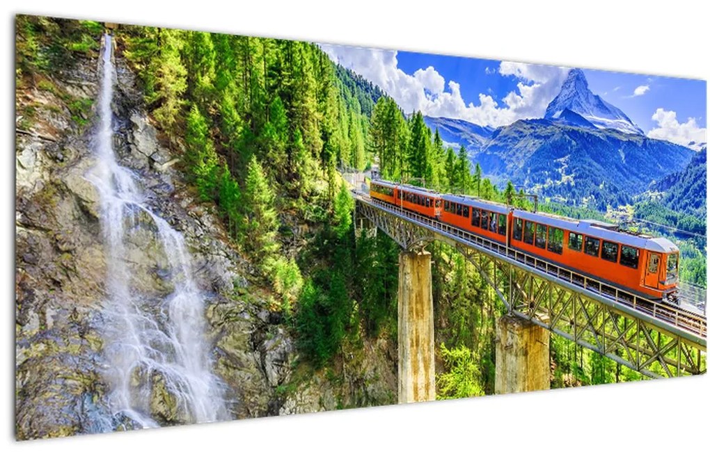 Tablou - Matterhorn, Zermatt, Valais, Elveția (120x50 cm)