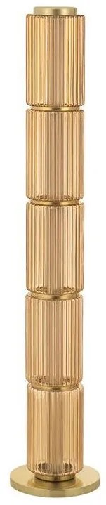 Lampadar LED modern, Metal, Sticla, Chihlimbar, VESPER