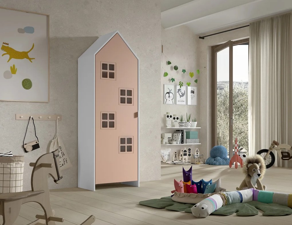 CASAMI BRUGES Dulap camera copii CONFORTABIL ROZ