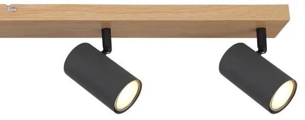 Spot Globo 57911-6DG ROBBY 6xGU10/35W/230V maro/negru