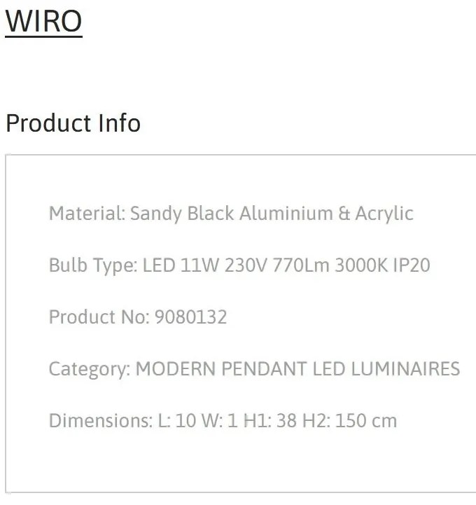 Lustra/Pendul LED stil minimalist WIRO