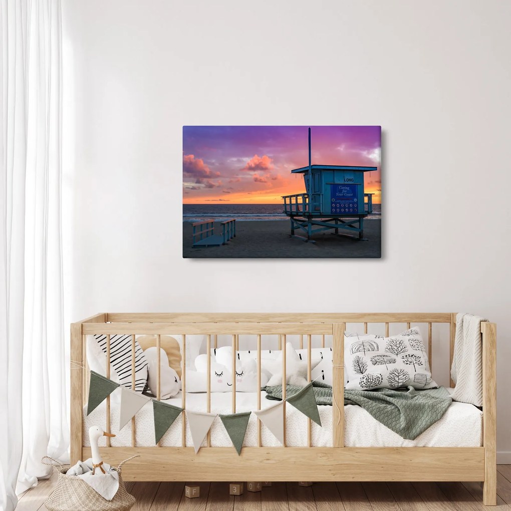 Tablou de pe plaja Santa Monica (90x60 cm)