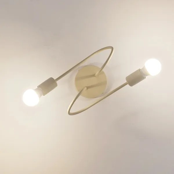 Lustră aplicată OXFORD 2xE27/15W/230V crem