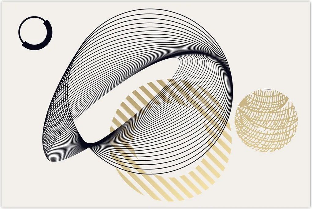 Tablou - Forme geometrice N⁰3 (90x60 cm)