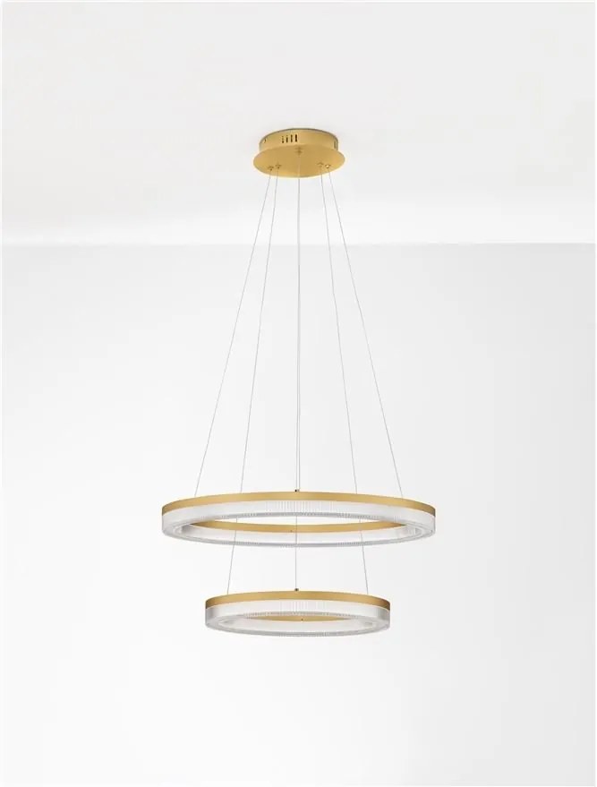 Lustra suspendata LED CCT design circular Luana 60cm NVL-9130638