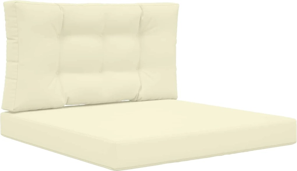 vidaXL Perna pentru canapea de exterior 2 pcs Crem Poliester