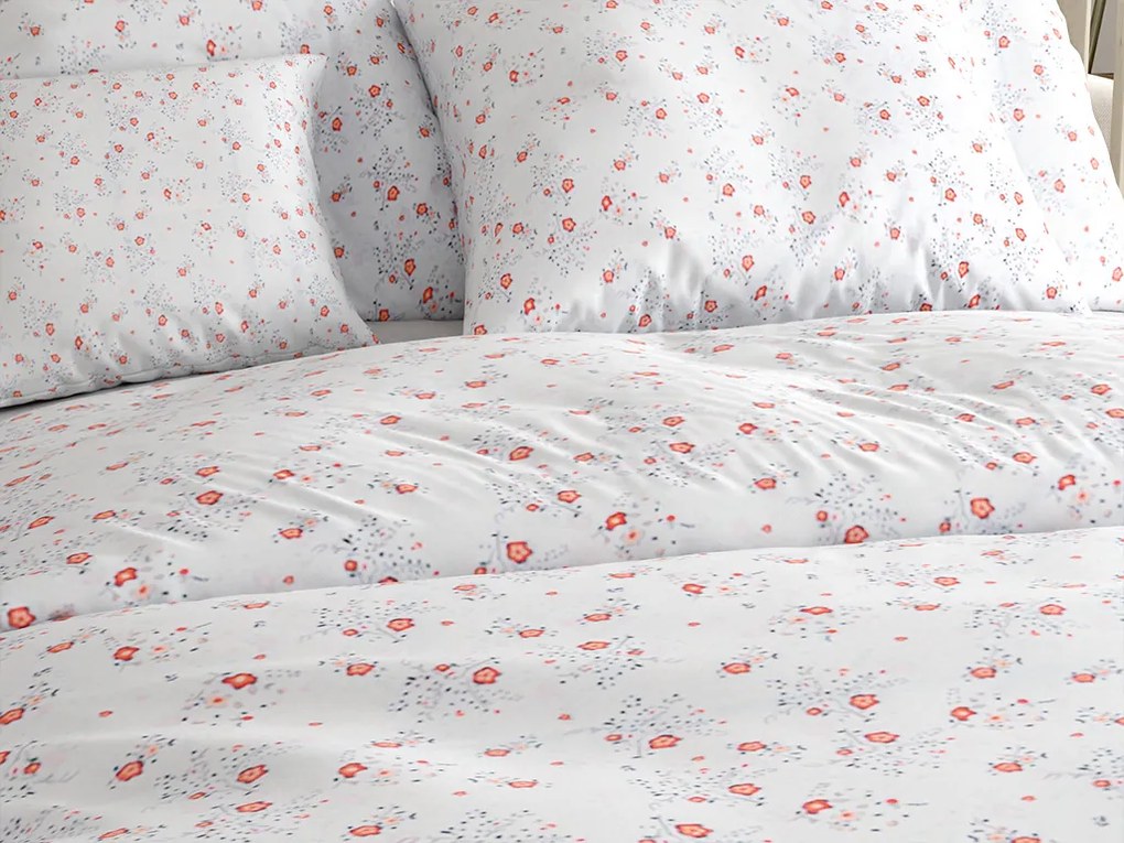 Lenjerie de microfibra FLORINE crem Dimensiune lenjerie de pat: 70 x 80 cm | 140 x 200 cm