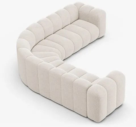 Coltar Lupine 5 locuri chenille Eden L280 cm