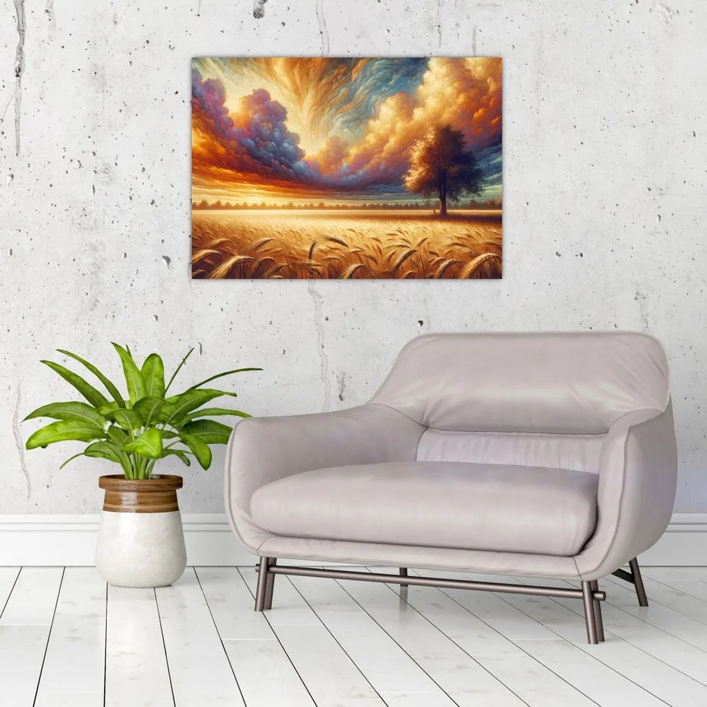Tablou – Arbore pe câmp (70x50 cm)
