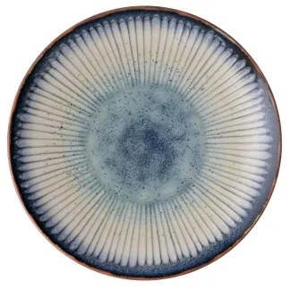 Set de veselă 24 piese, din porțelan, albastru