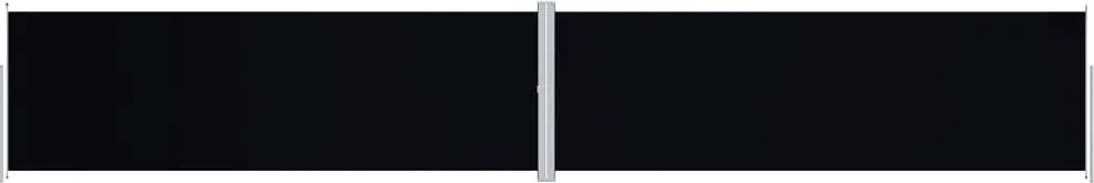 vidaXL Copertină laterală retractabilă, negru, 200x1200 cm