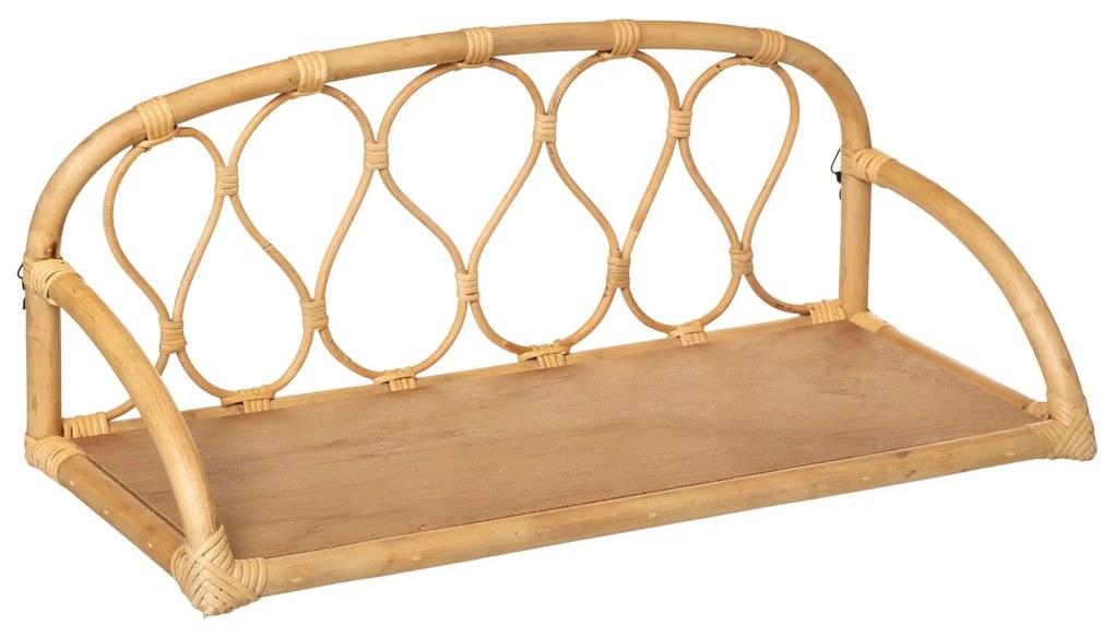 Raft decorativ pentru camera copilului, agatat, 57 cm, ratan