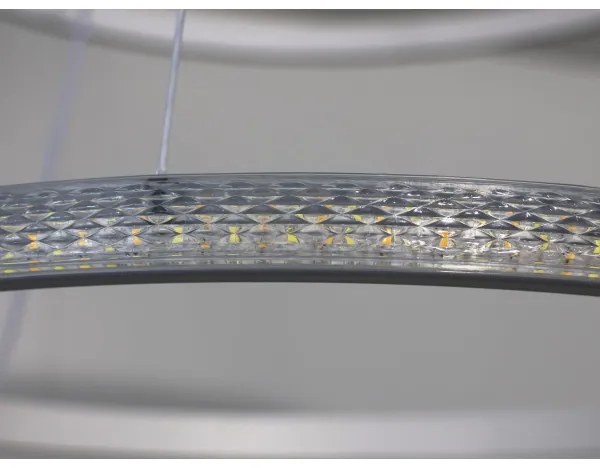 Candelabru suspendat LED dimabil pe cablu, 55 W, 230 V, 3000–6500 K, Ø 60 cm + telecomandă