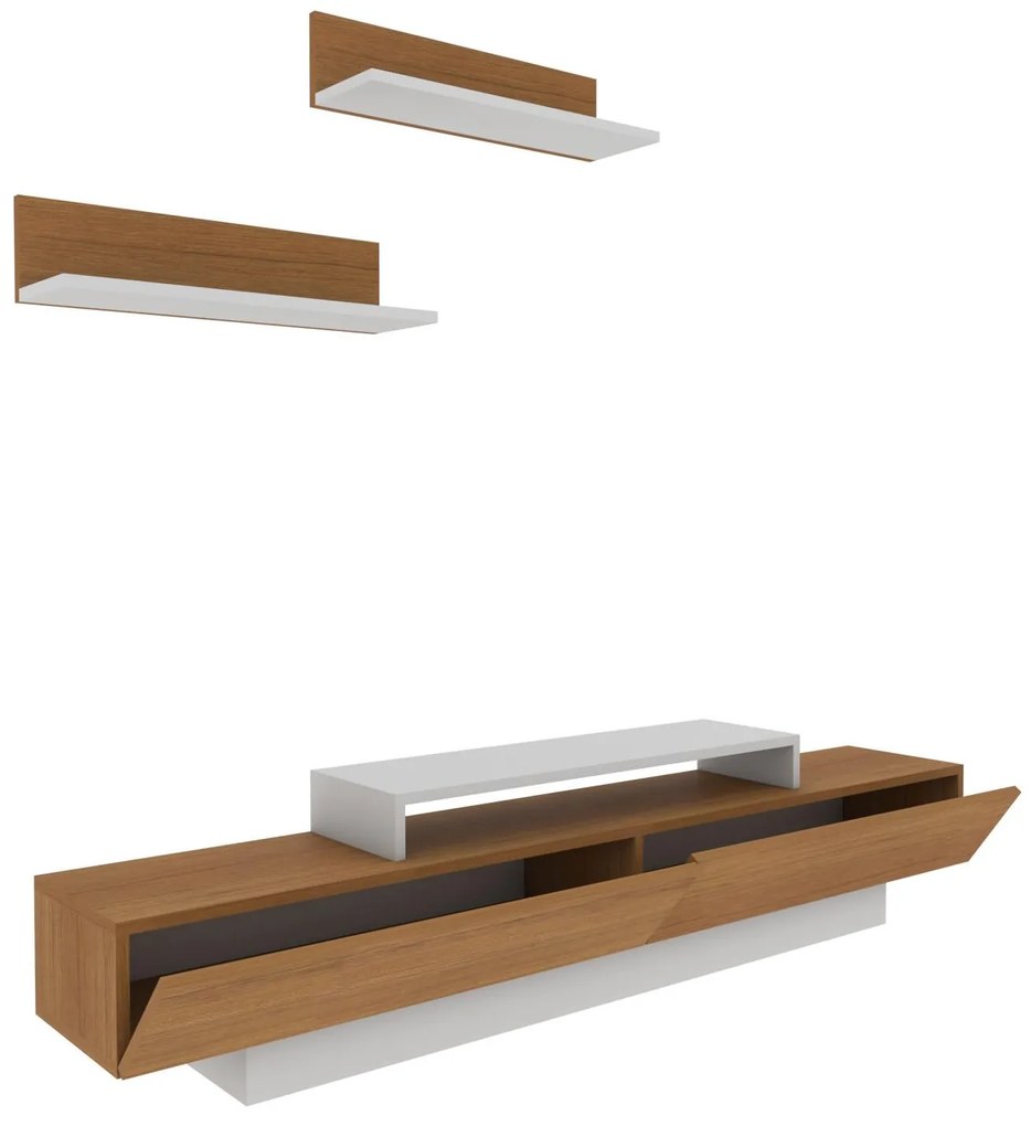 Mobilier living Lusalona (alb + teak). 1107307