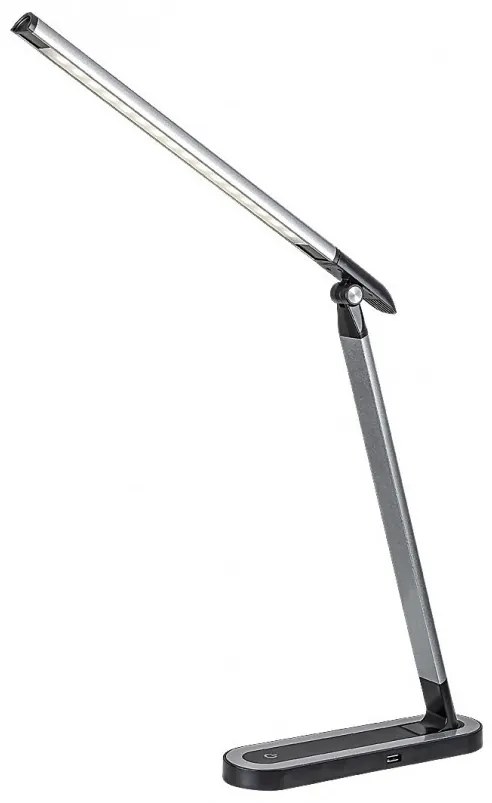 Veioza / Lampa LED de birou reglabila Misha argintiu/negru