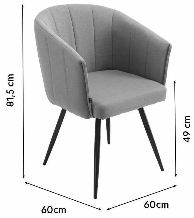 Scaun sufragerie Spack  (bordo + gri). 1098713