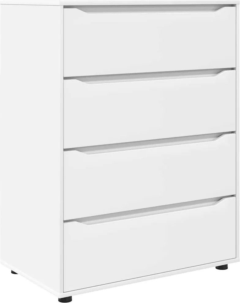 vidaXL Dulapuri de depozitare 2 pcs Alb 80 x 48 x 105 cm Lemn compozit