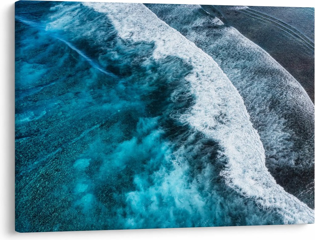 Tablou - Valuri pe mare (70x50 cm)