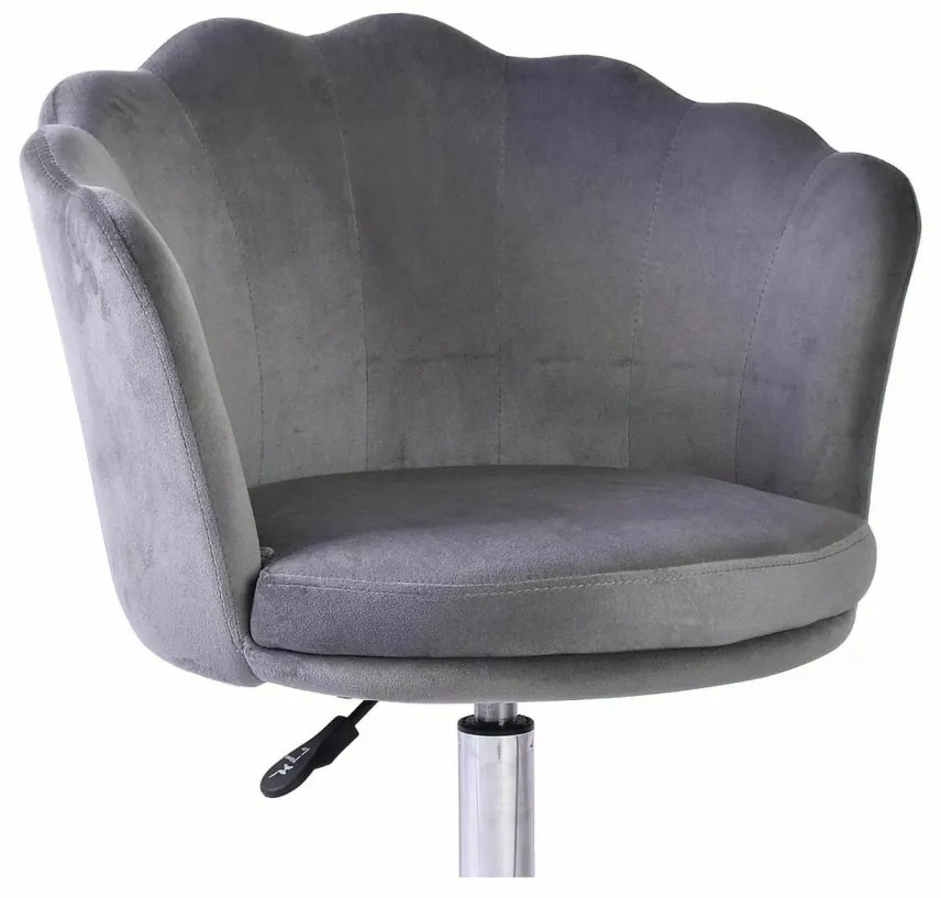 Scaun de birou Rose velvet gri Blu14