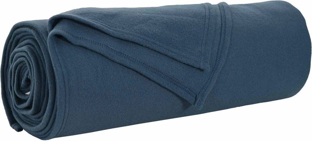 vidaXL Pătura de aruncat Albastru marin 280 x 210 cm Molton