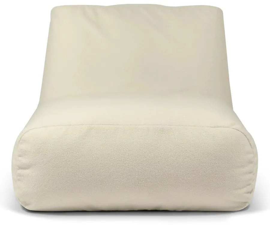 Fotoliu bean bag maro cu tapițerie din țesătură bouclé Tube 100 – SLOWDOWN