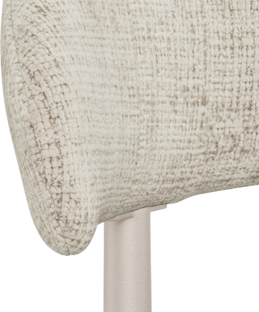 MAZZONI EXPORT IRIS Bej (țesătură Juto 4)/cadru bej-gri (cașmir) - SCAUN MODERN TAPIȚAT PENTRU SALON/SUFRAGERIE BOHO