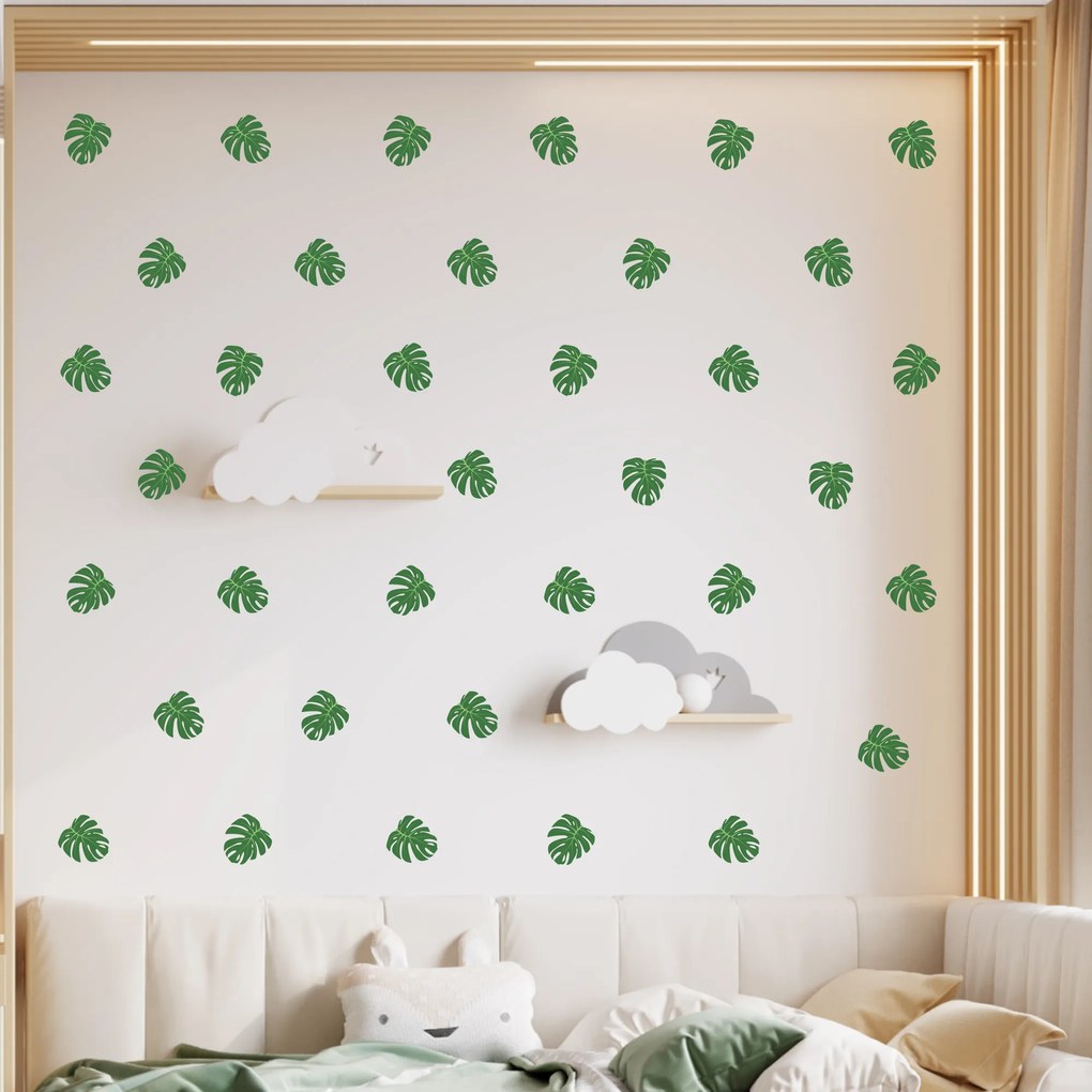 PIPPER. Autocolant de perete "Frunze de Monstera”