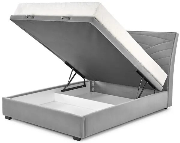 Pat tapitat Continental 1 velvet gri – 160 x 200 cm