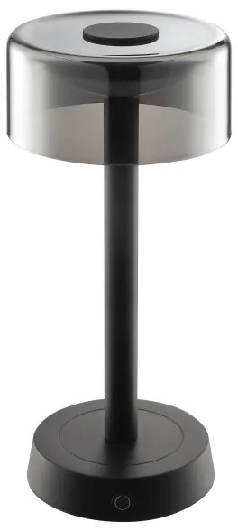 Brilliant - Lampă de birou reîncărcabilă RAZOR cu LED, control tactil și reglare a luminozității, 2,5W/5V, 2700K, IP44, negru