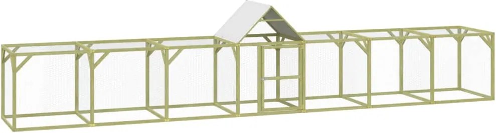 vidaXL Coteț de găini, 700x100x150 cm, lemn masiv de pin impregnat